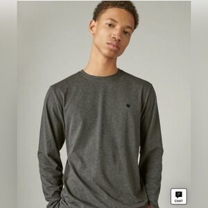 NWT-Lucky Brand Long Sleeve Sleep T-Shirt-Heather Gray Size‎ Medium